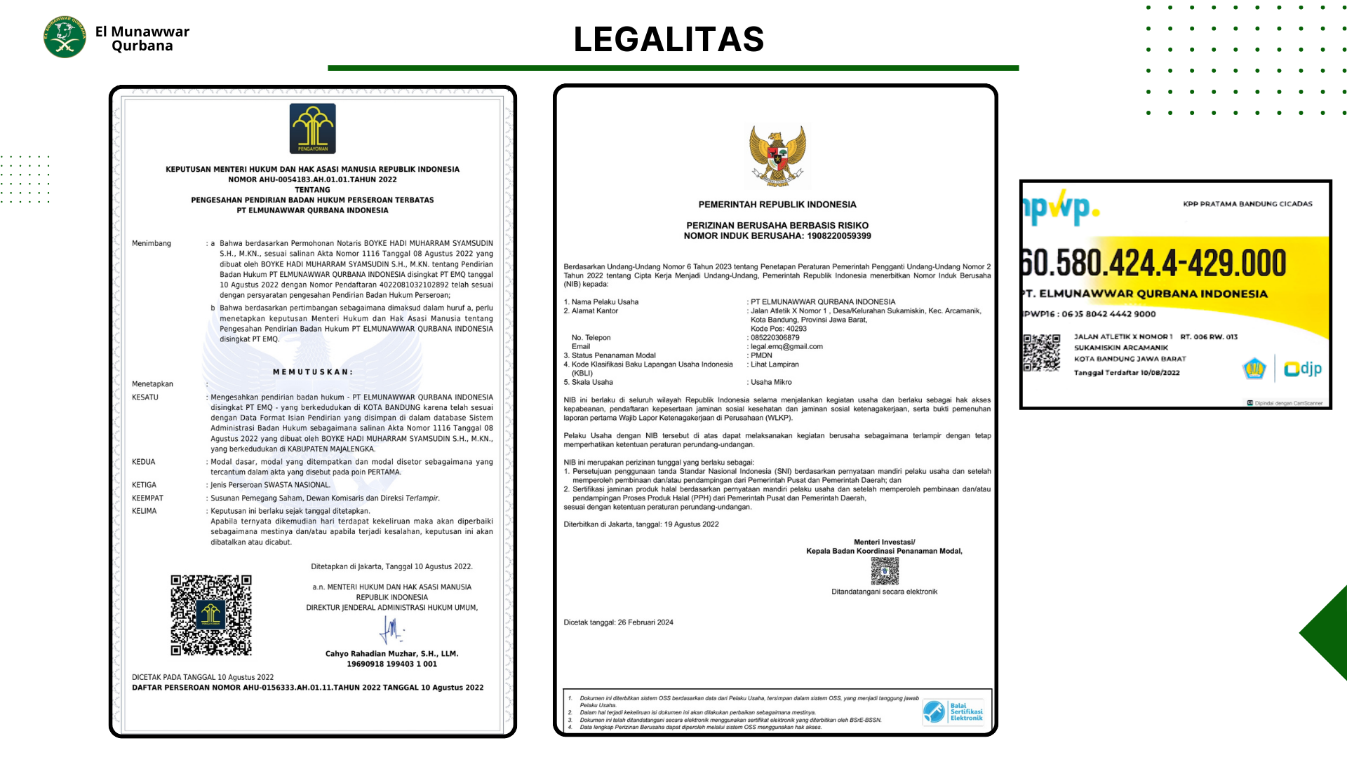 El Munawwar Qurbana Indonesia Profil Company (1) El Munawwar Qurbana Indonesia Profil Company (1)